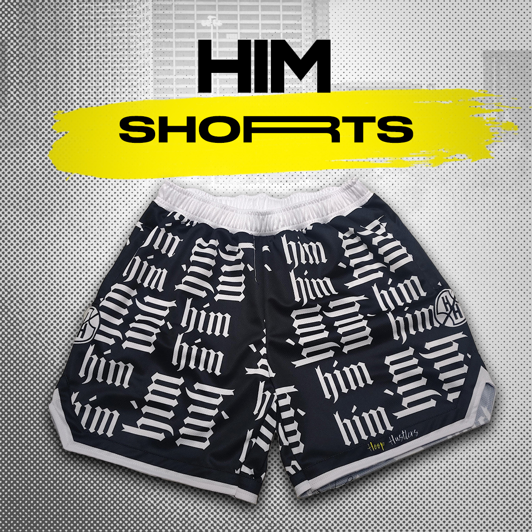 Hoop Hustlers - HIM Black Shorts
