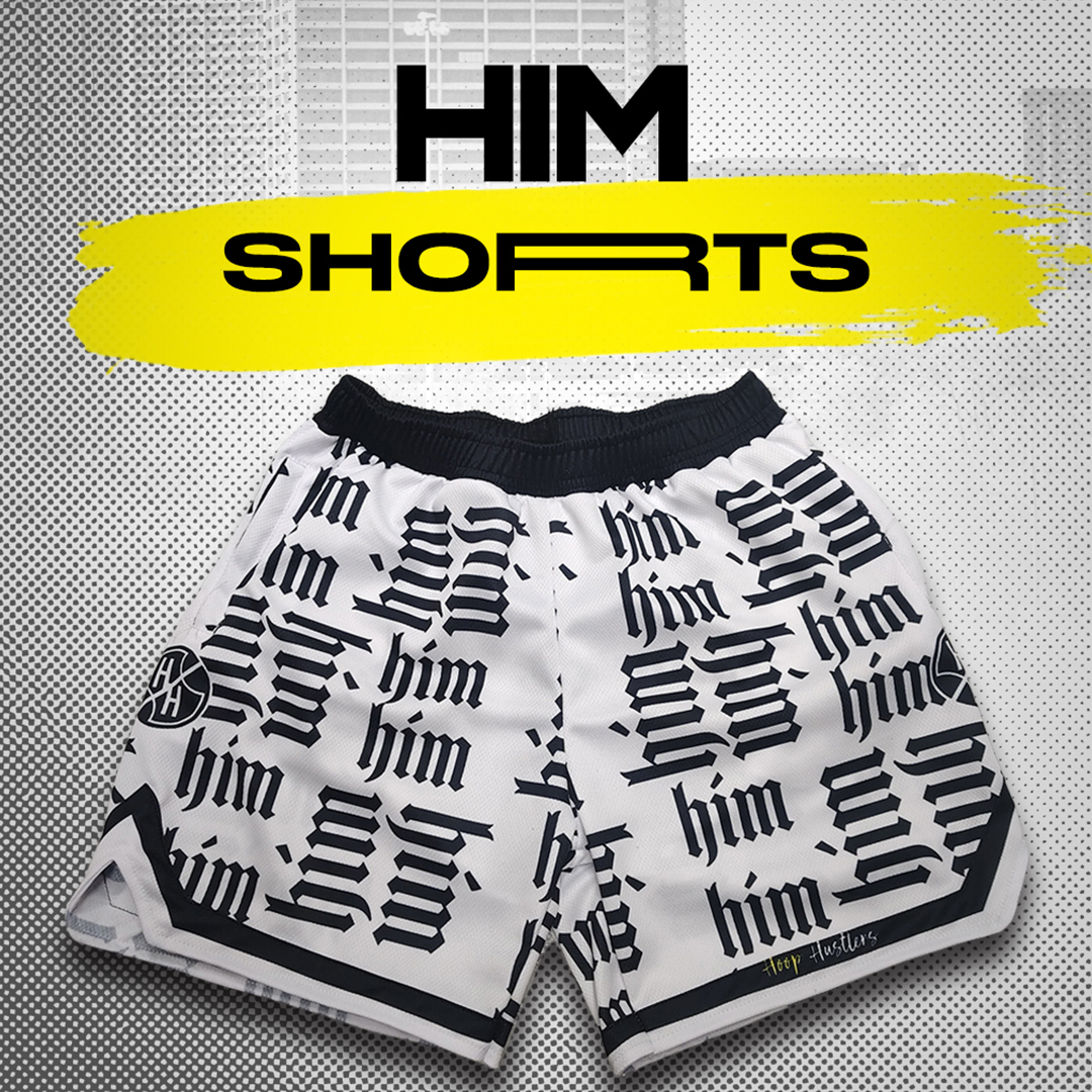 Hoop Hustlers HIM - WHITE SHORTS